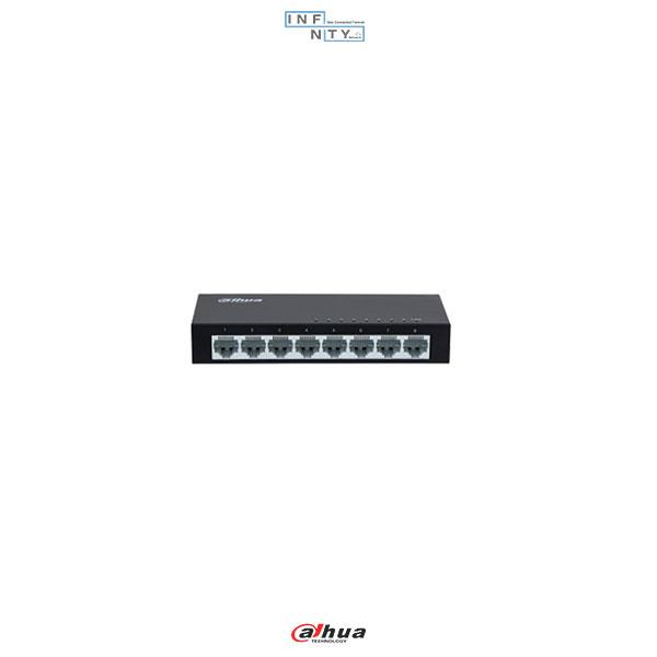 سوئیچ شبکه غیرمدیریتی داهوا dahua مدل DH-PFS3008-8ET-V2